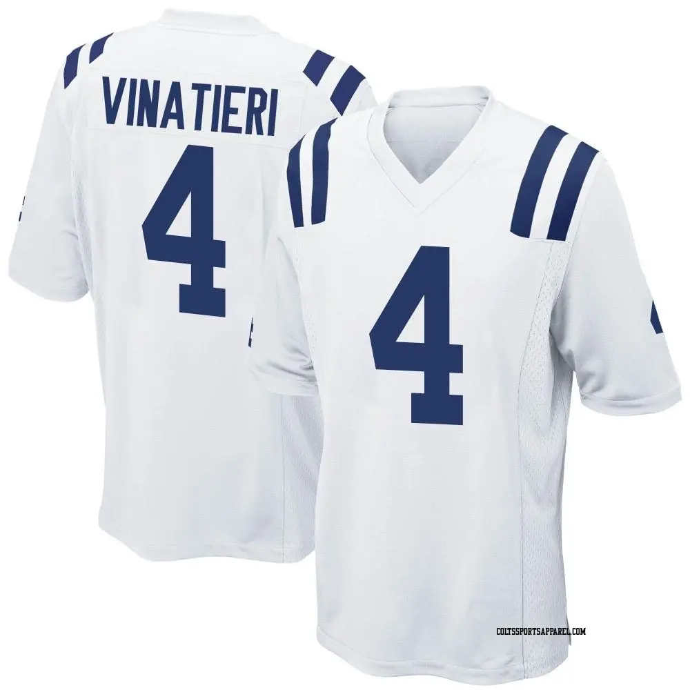 Game White Men's Adam Vinatieri Indianapolis Colts Jersey