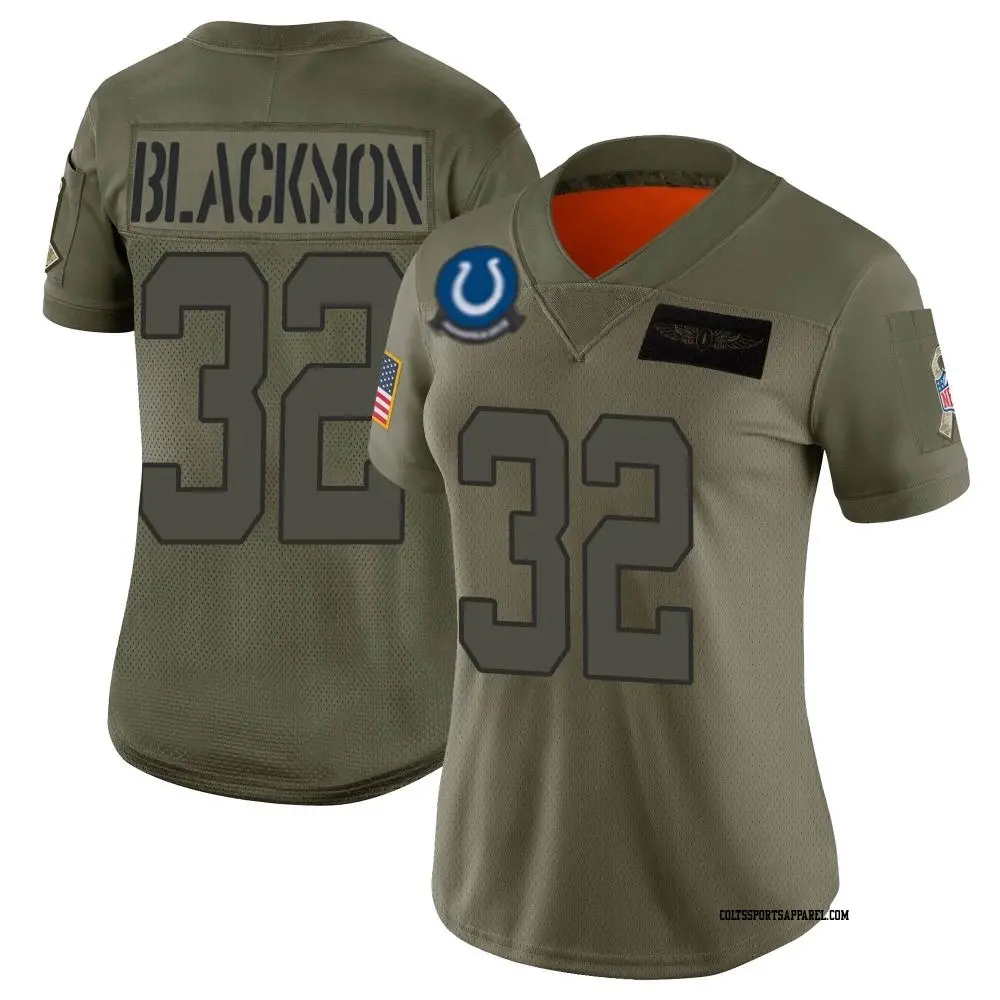 Limited Camo Women's Julian Blackmon Indianapolis Colts 2019 Salute to Service Jersey