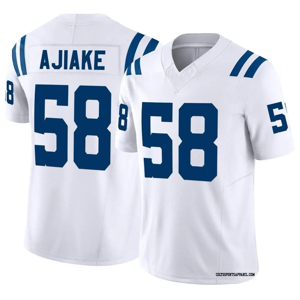 Limited White Men's Austin Ajiake Indianapolis Colts Vapor F.U.S.E. Jersey